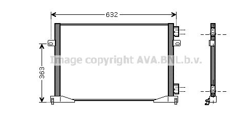 AVA QUALITY COOLING Конденсатор, кондиционер RT5339